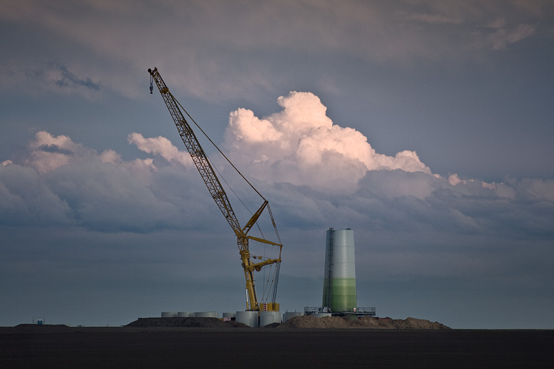 pylon building site crane sky cloud domnitz feldauge saalekreis