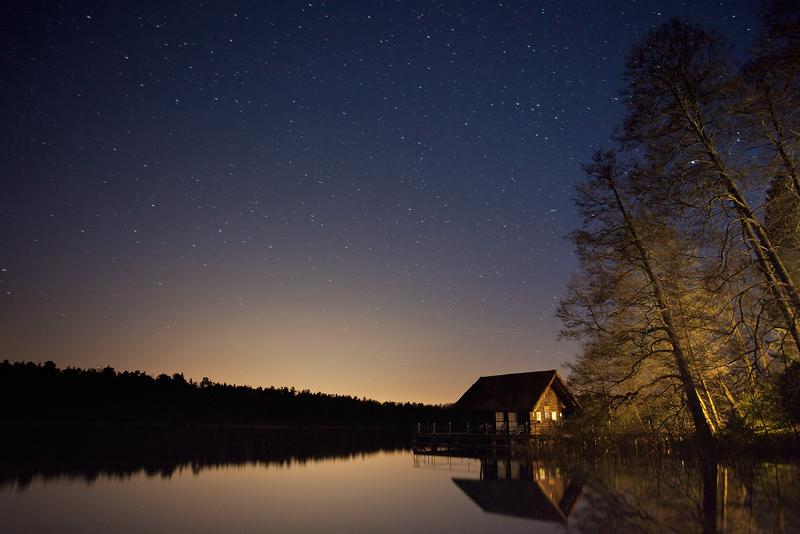 NIGHT long_exposure döllnsee schorfheide feldauge reflection